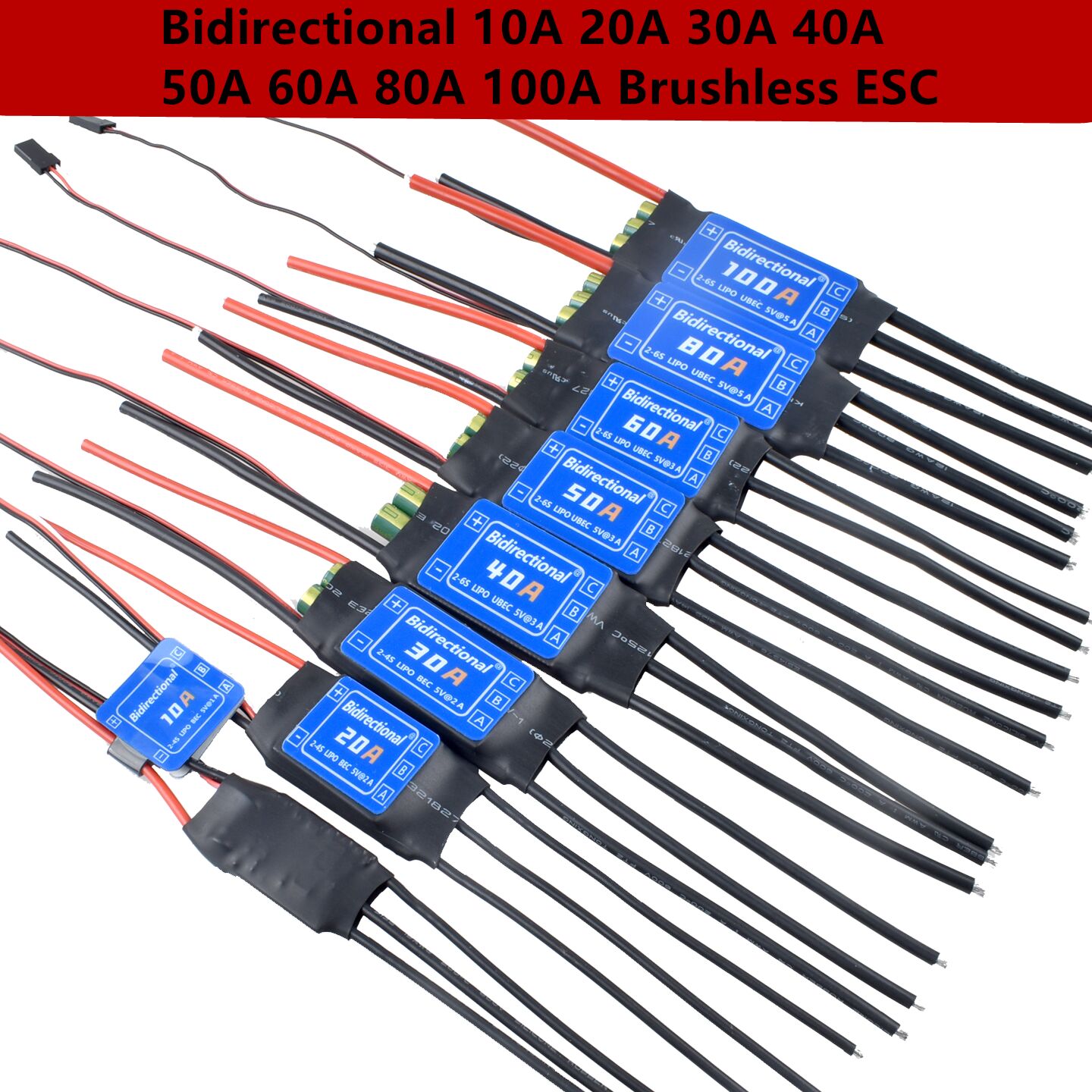 Brushless Motor Thrust Test Stand - Contrôleur de vitesse bidirectionnel sans balais
