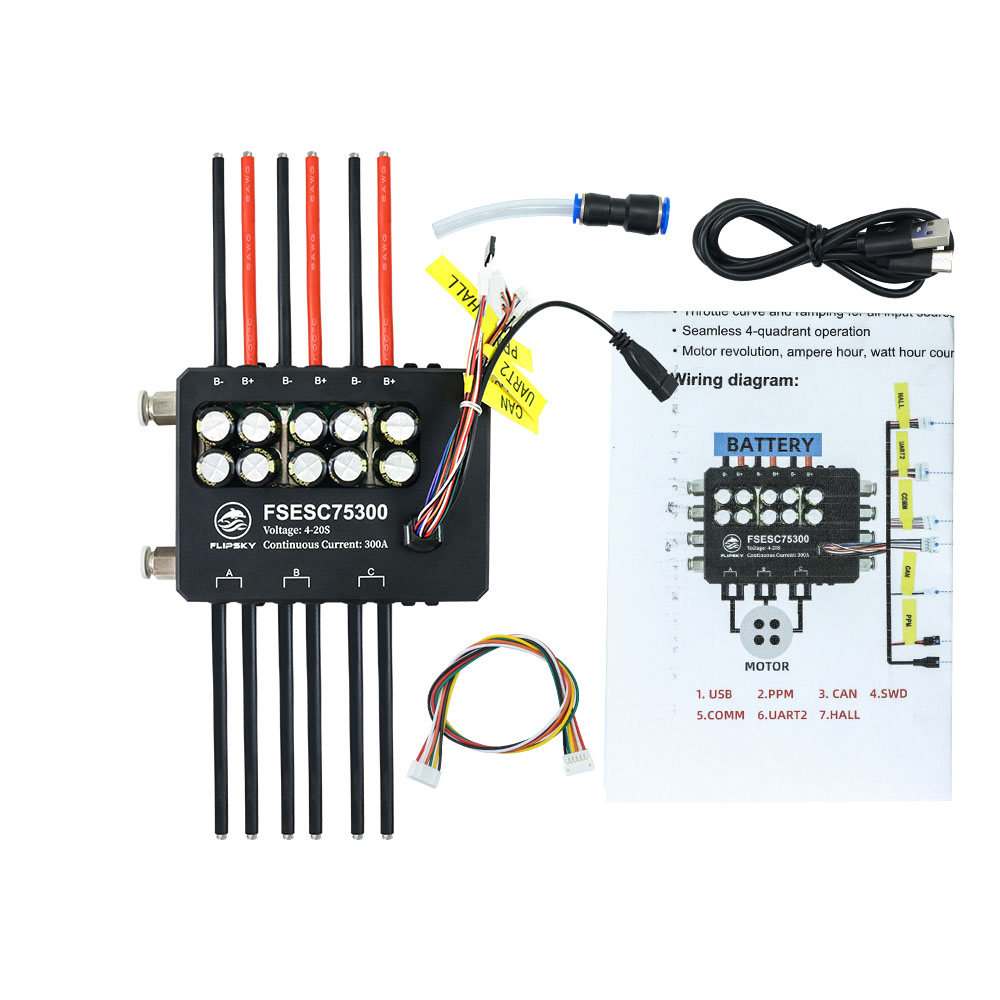 Flipsky-FSESC 75300, 84V, Cour - Vesc 75300 High Current Esc avis et prix